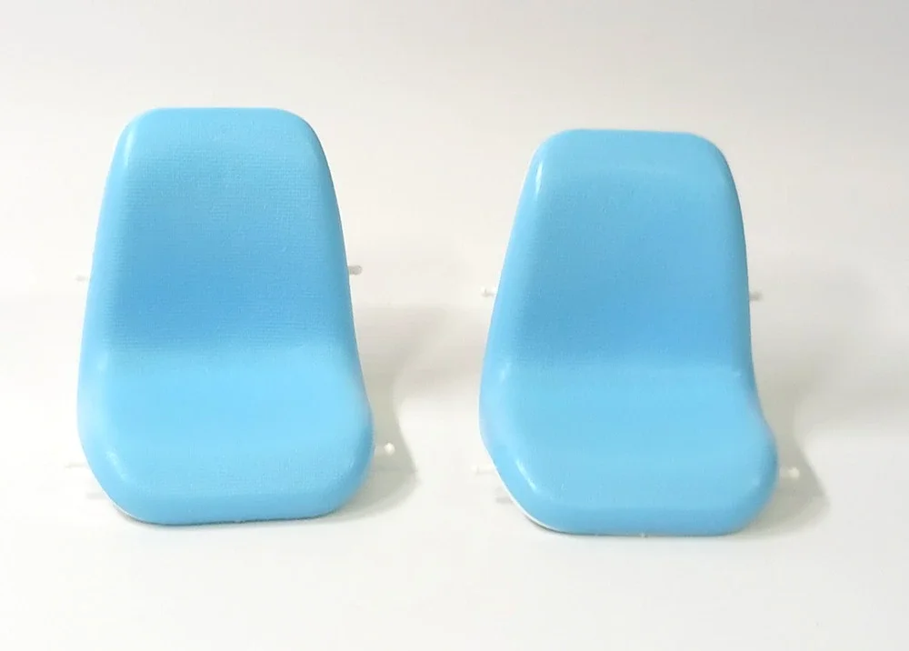 1977 Vintage Barbie Dream House 2 Kitchen Dining Chair Replacement Seats No Legs